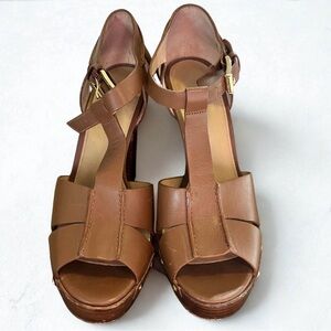 Micael Kors Tan Leather Heels